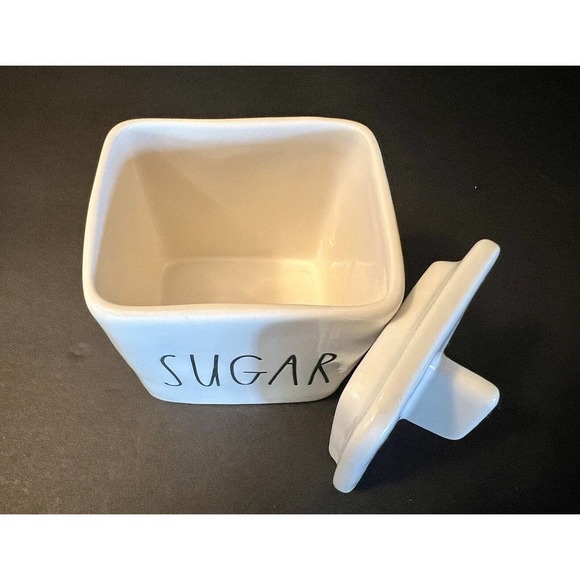 Rae Dunn by Magenta Pitcher "CREAM" and Lidded "SUGAR" LL Coffee Tea EUC - Picture 8 of 8